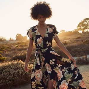 Christy Dawn Autumn Dress in Night Peony